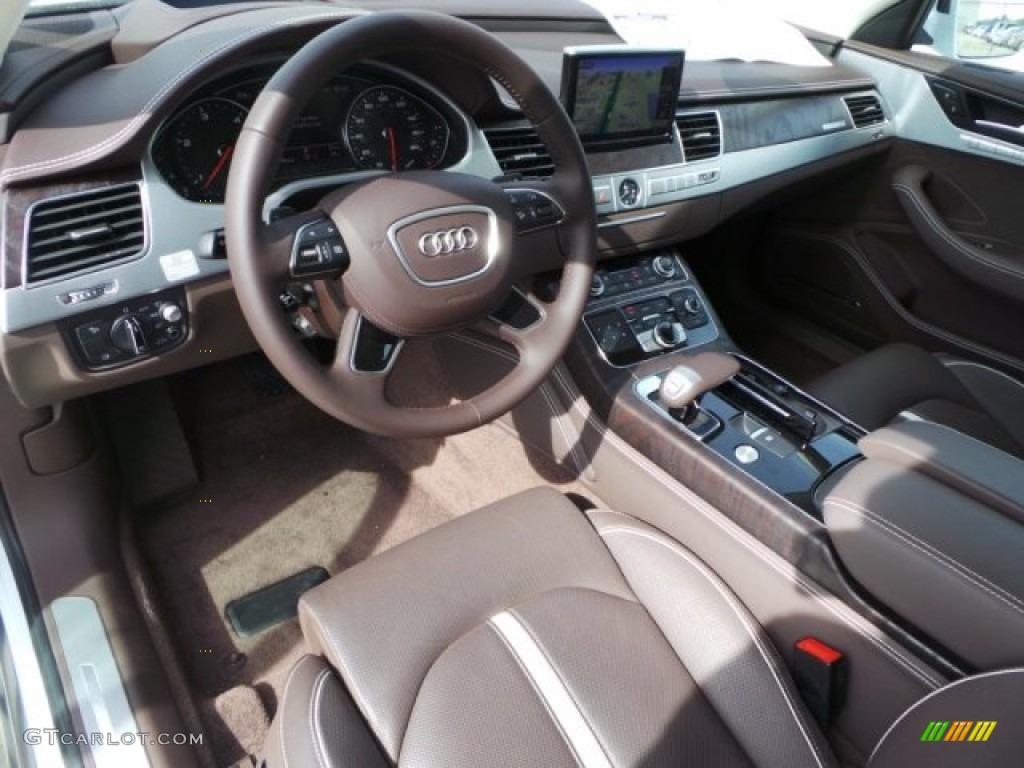 Balao Brown Interior 2015 Audi A8 L TDI quattro Photo #101231097