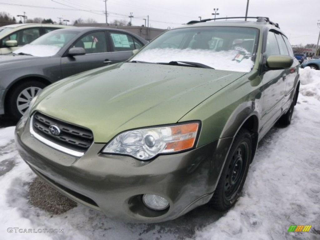 2006 Outback 2.5i Limited Wagon - Willow Green Opalescent / Taupe photo #3