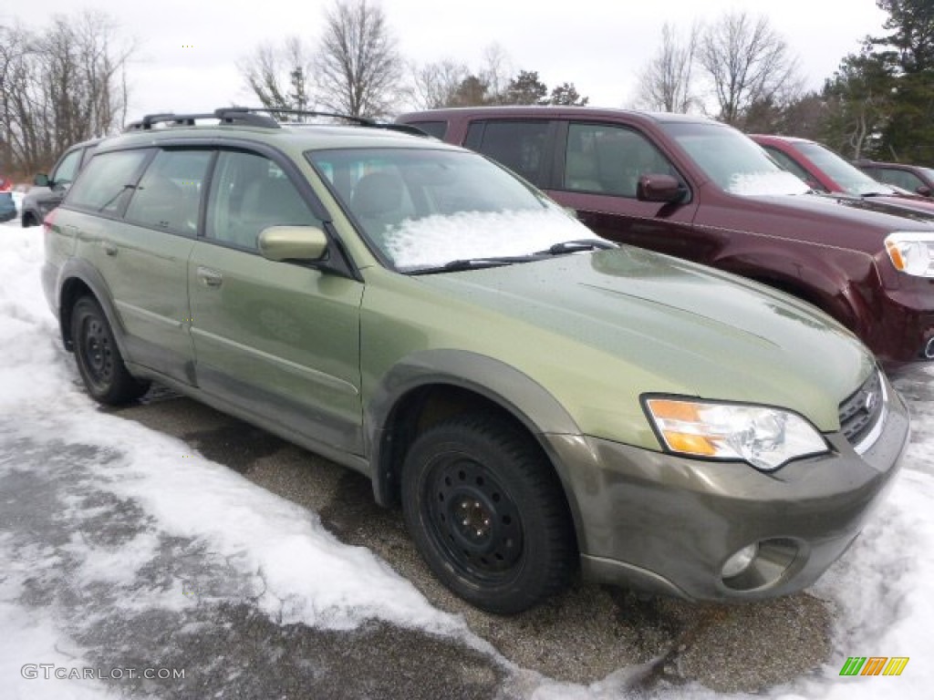2006 Outback 2.5i Limited Wagon - Willow Green Opalescent / Taupe photo #5