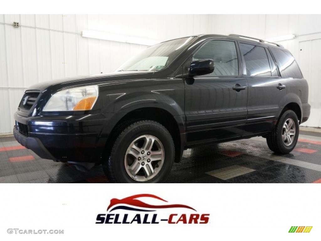 2005 Pilot EX-L 4WD - Nighthawk Black Pearl / Saddle photo #1