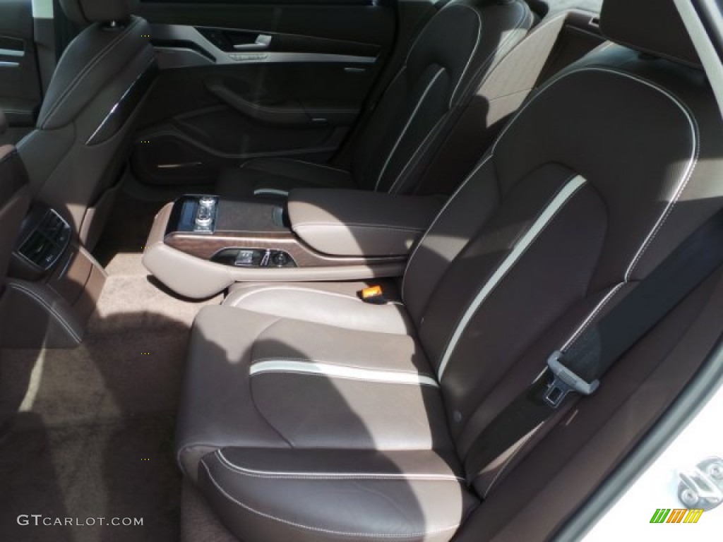 2015 Audi A8 L TDI quattro Rear Seat Photo #101231466