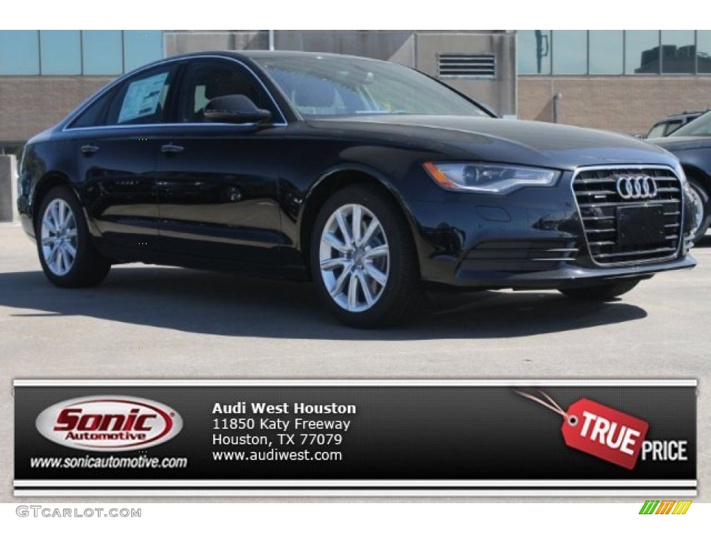 2015 A6 2.0T Premium Plus quattro Sedan - Phantom Black Pearl / Nougat Brown photo #1