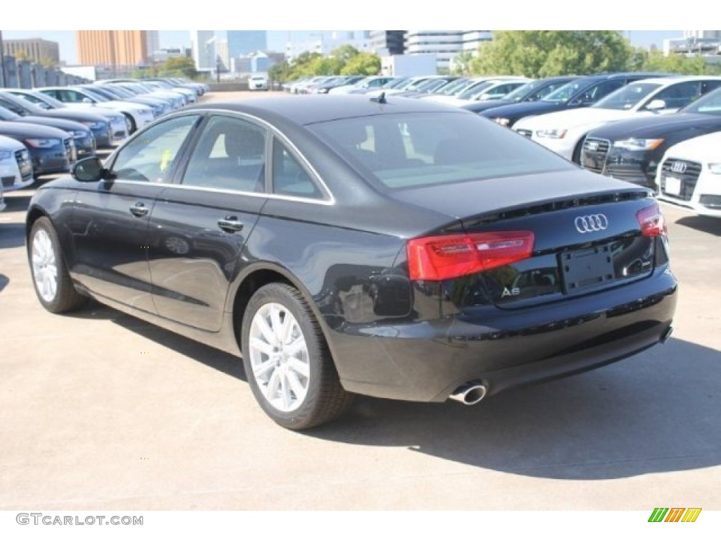 2015 A6 2.0T Premium Plus quattro Sedan - Phantom Black Pearl / Nougat Brown photo #6