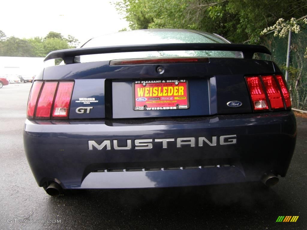 2001 Mustang GT Coupe - True Blue Metallic / Medium Graphite photo #5