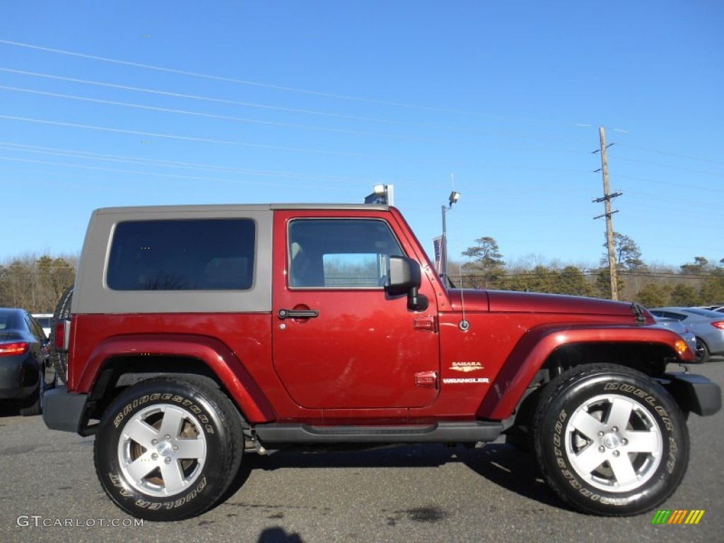 2010 Wrangler Sahara 4x4 - Red Rock Crystal Pearl / Dark Slate Gray/Medium Slate Gray photo #2