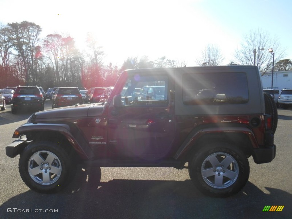 2010 Wrangler Sahara 4x4 - Red Rock Crystal Pearl / Dark Slate Gray/Medium Slate Gray photo #4