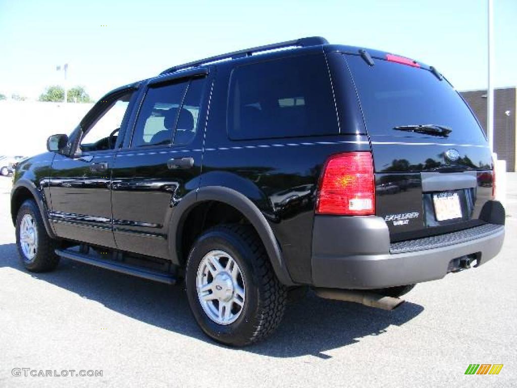 2003 Explorer XLS 4x4 - Black / Graphite Grey photo #3