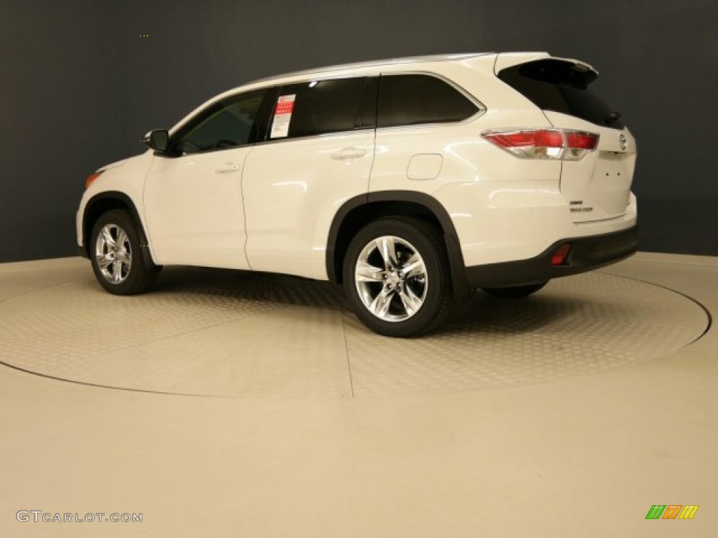 2015 Highlander Limited AWD - Blizzard Pearl White / Almond photo #13