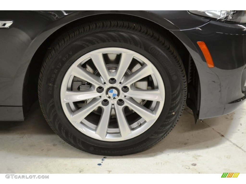 2015 5 Series 528i Sedan - Dark Graphite Metallic / Black photo #3