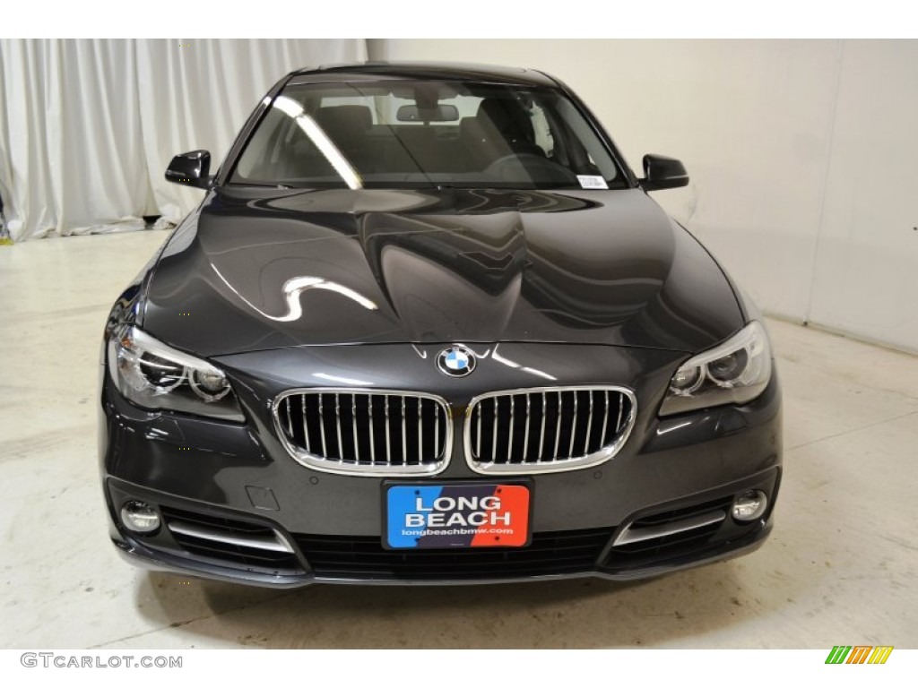 2015 5 Series 528i Sedan - Dark Graphite Metallic / Black photo #4