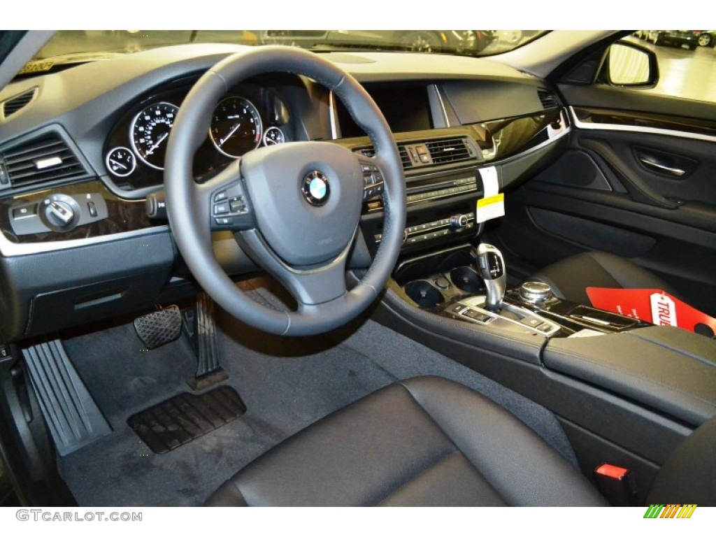 2015 5 Series 528i Sedan - Dark Graphite Metallic / Black photo #6