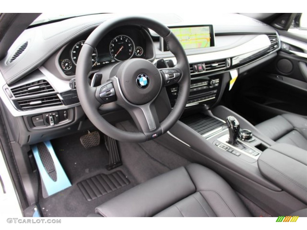 Black Interior 2015 BMW X6 xDrive50i Photo #101241609