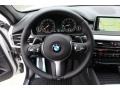 2015 BMW X6 Black Interior Steering Wheel Photo