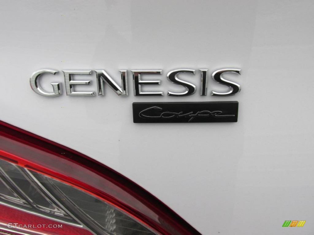 2015 Genesis Coupe 3.8 - Casablanca White / Black photo #14