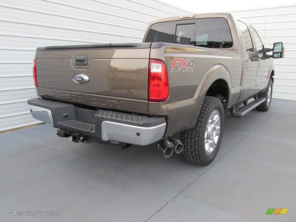 2015 F250 Super Duty Lariat Crew Cab 4x4 - Caribou / Black photo #4