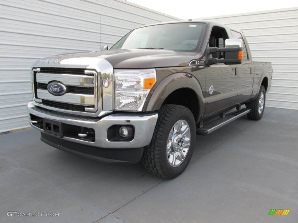 2015 F250 Super Duty Lariat Crew Cab 4x4 - Caribou / Black photo #7