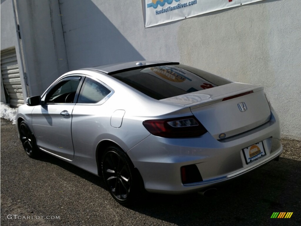 2014 Accord EX-L V6 Coupe - Alabaster Silver Metallic / Black photo #7