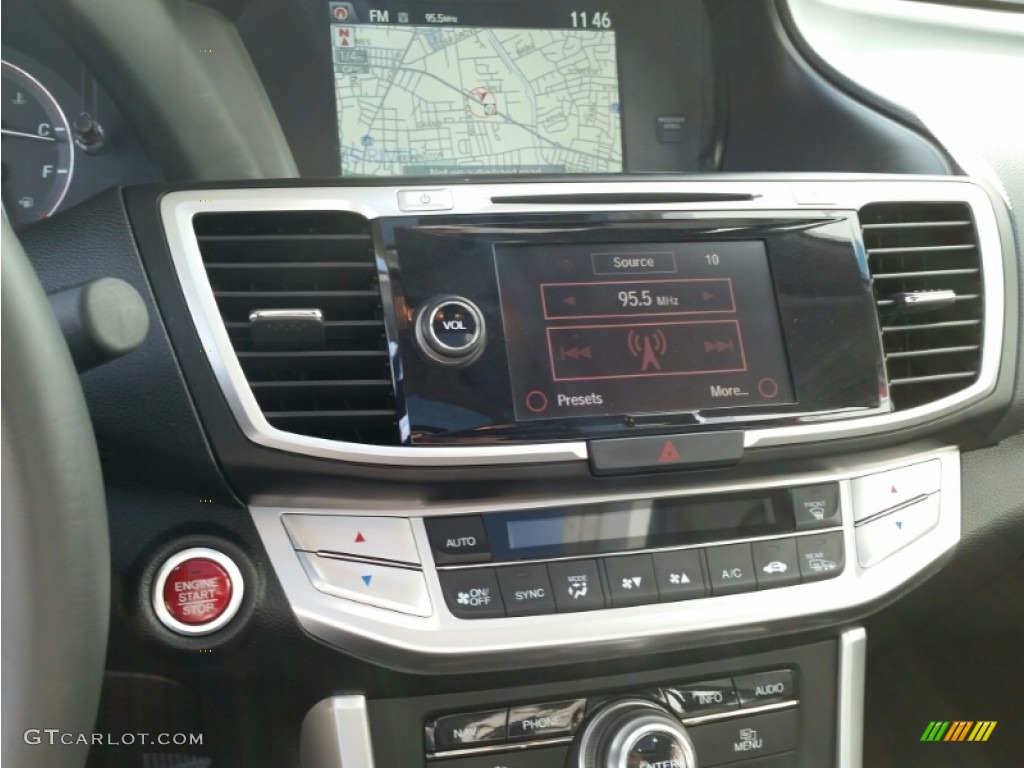 2014 Accord EX-L V6 Coupe - Alabaster Silver Metallic / Black photo #16