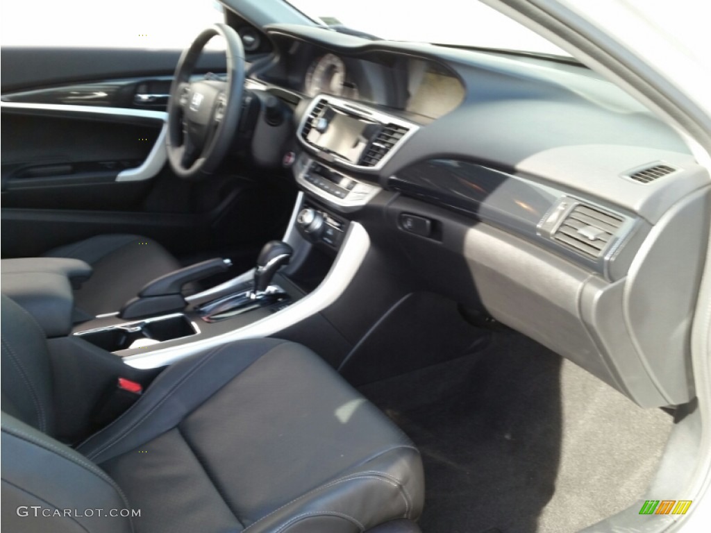 2014 Accord EX-L V6 Coupe - Alabaster Silver Metallic / Black photo #24