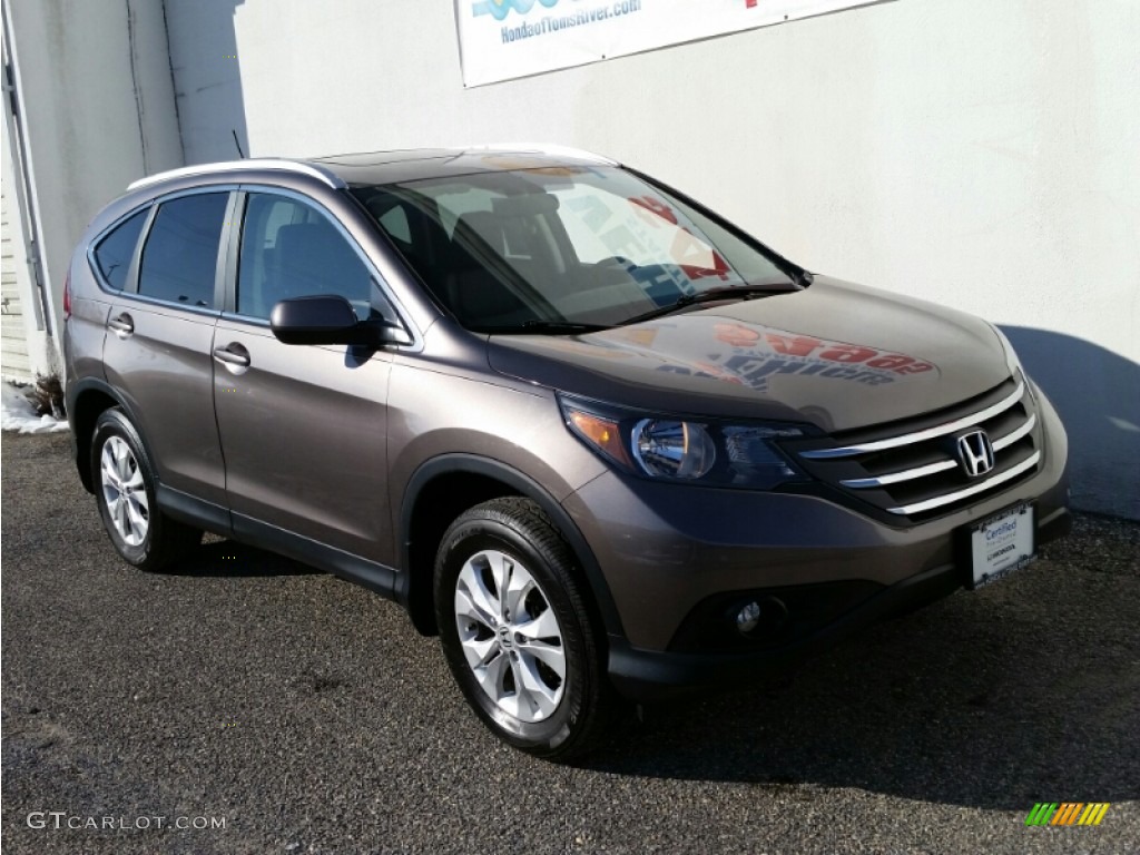 2013 CR-V EX-L AWD - Urban Titanium Metallic / Black photo #33