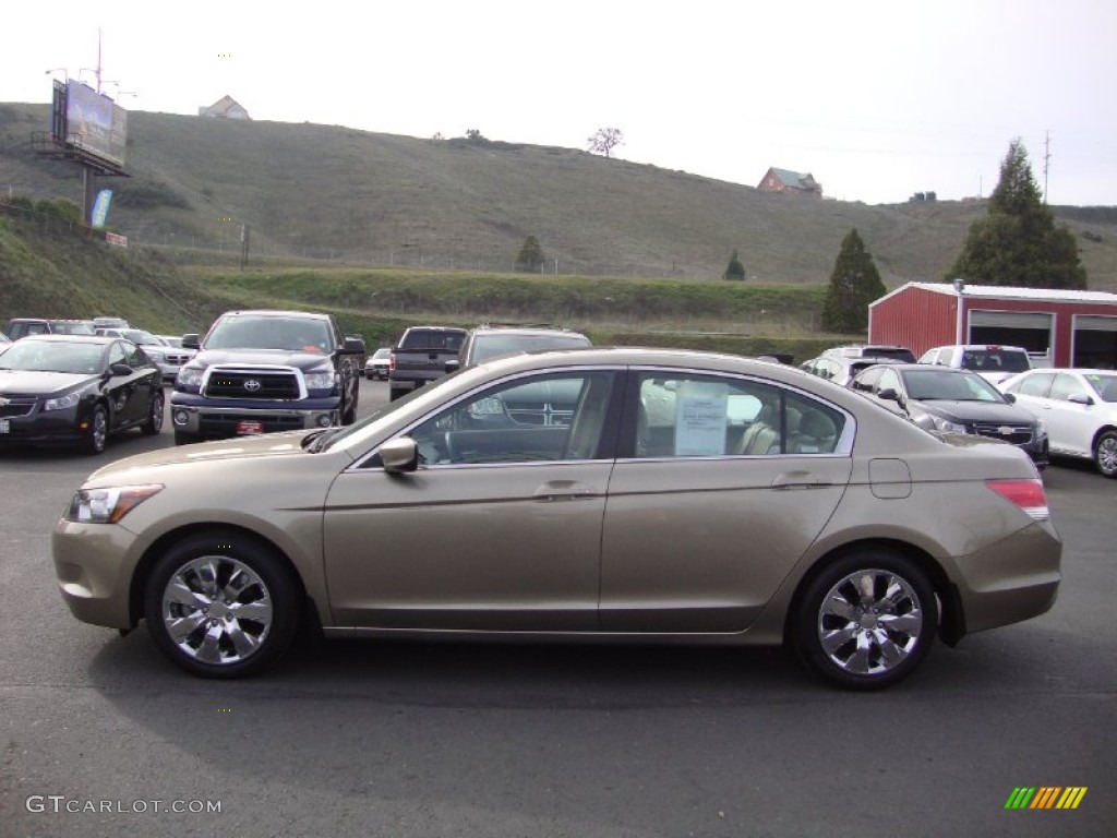 2010 Accord EX-L Sedan - Bold Beige Metallic / Ivory photo #4