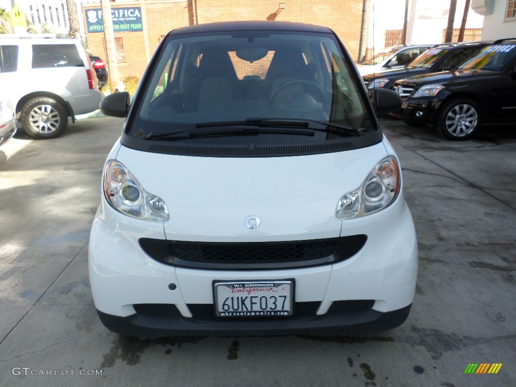 2012 fortwo pure coupe - Crystal White / Plain Black photo #6