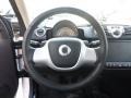 2012 Smart fortwo Plain Black Interior Steering Wheel Photo
