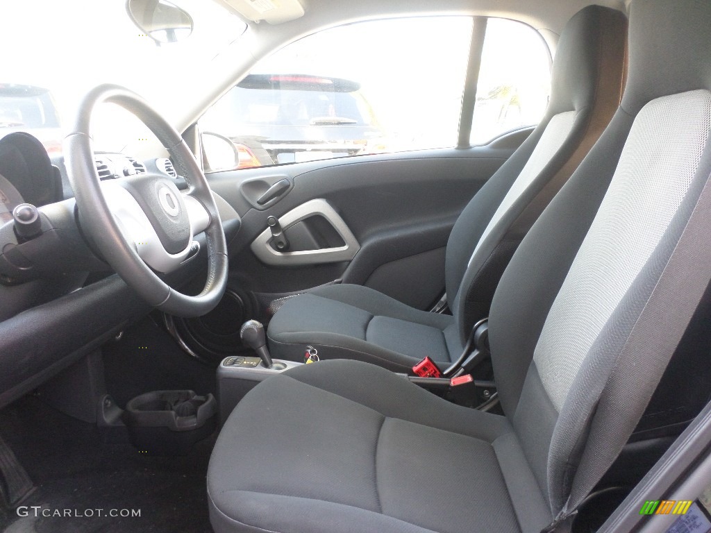 Plain Black Interior 2012 Smart fortwo pure coupe Photo #101250895