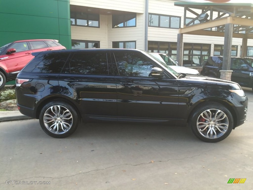 Mariana Black Metallic 2014 Land Rover Range Rover Sport Supercharged Exterior Photo #101252458