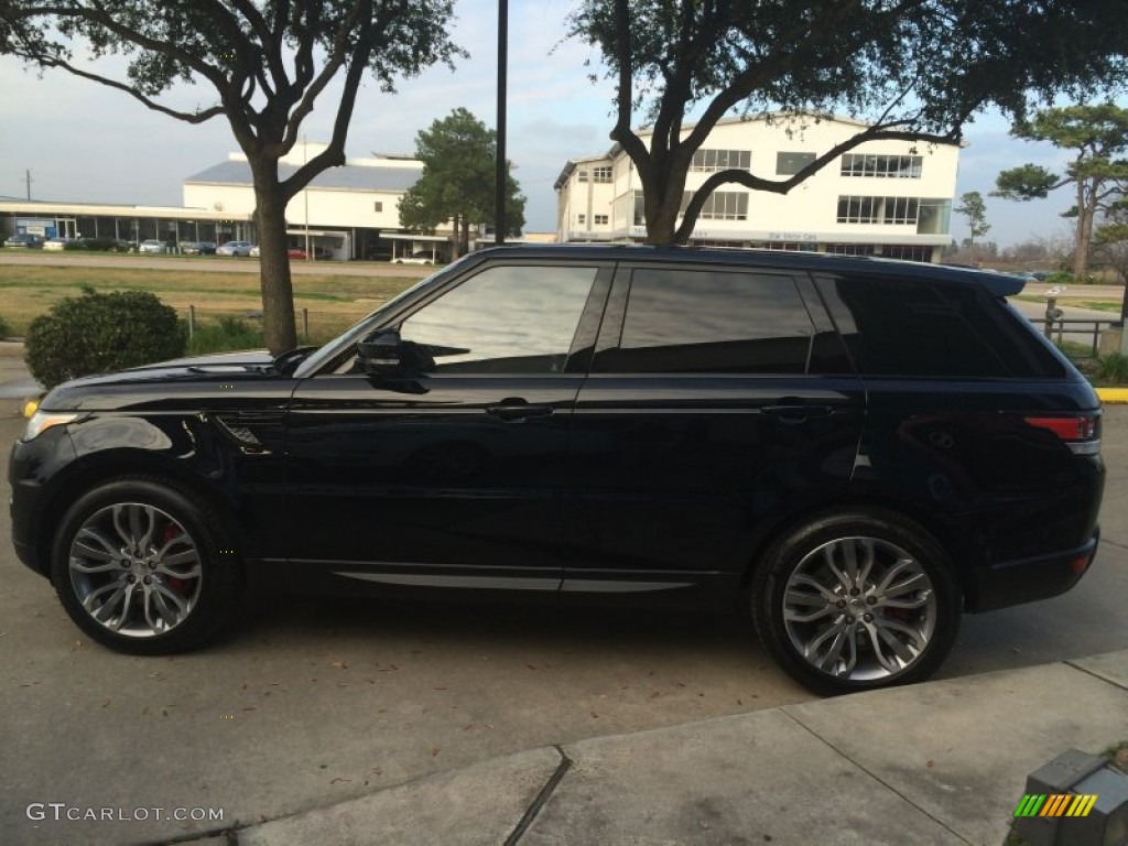 2014 Range Rover Sport Supercharged - Mariana Black Metallic / Ebony/Tan/Tan photo #6