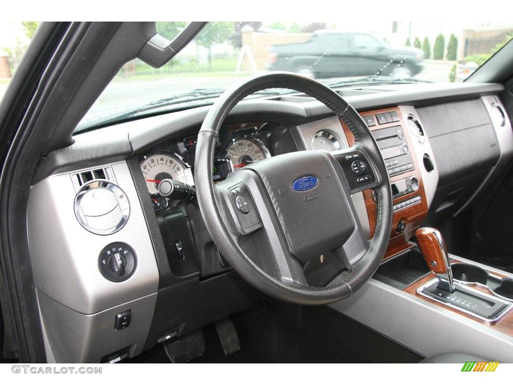 2009 Expedition EL Eddie Bauer 4x4 - Black / Charcoal Black Leather/Camel photo #11