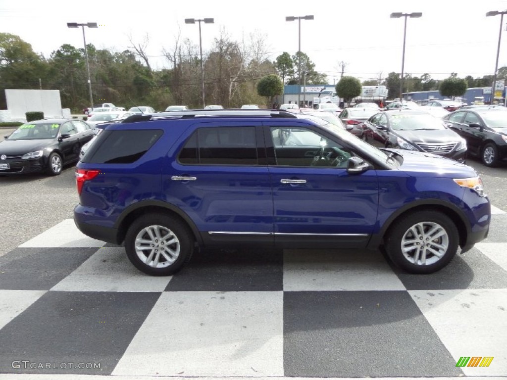 2013 Explorer XLT - Deep Impact Blue Metallic / Charcoal Black photo #3