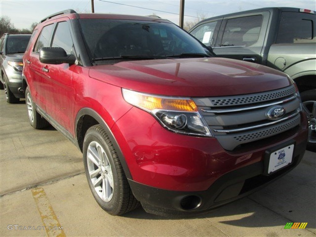 2015 Explorer FWD - Ruby Red / Medium Light Stone photo #1