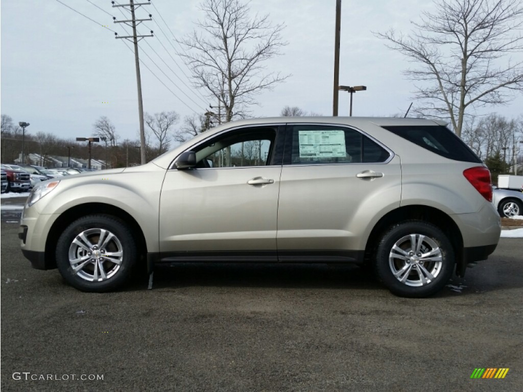 Champagne Silver Metallic 2015 Chevrolet Equinox LS AWD Exterior Photo #101257447
