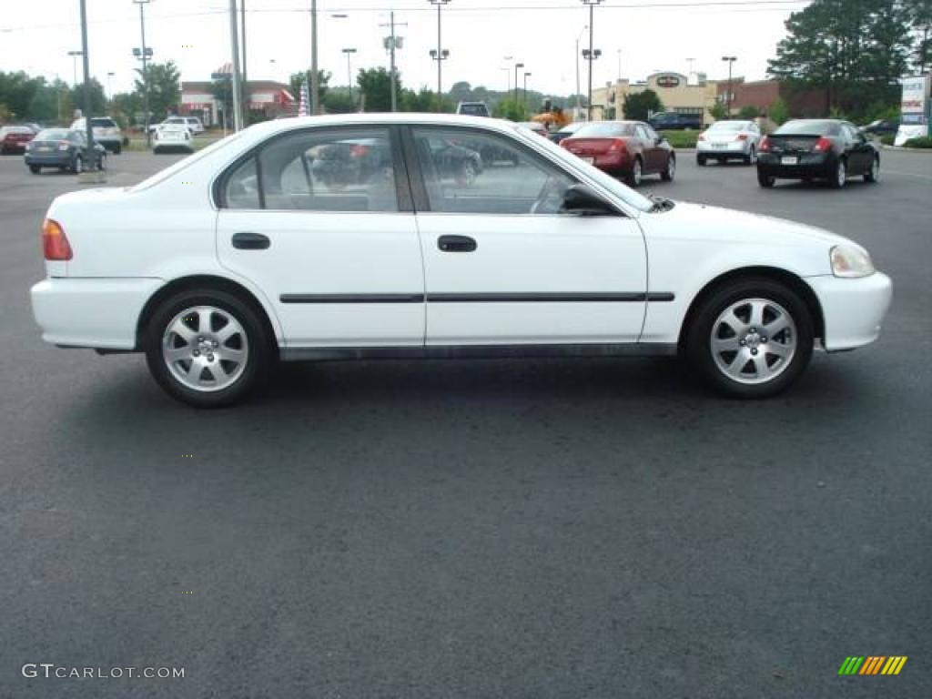 1999 Civic LX Sedan - Taffeta White / Gray photo #4