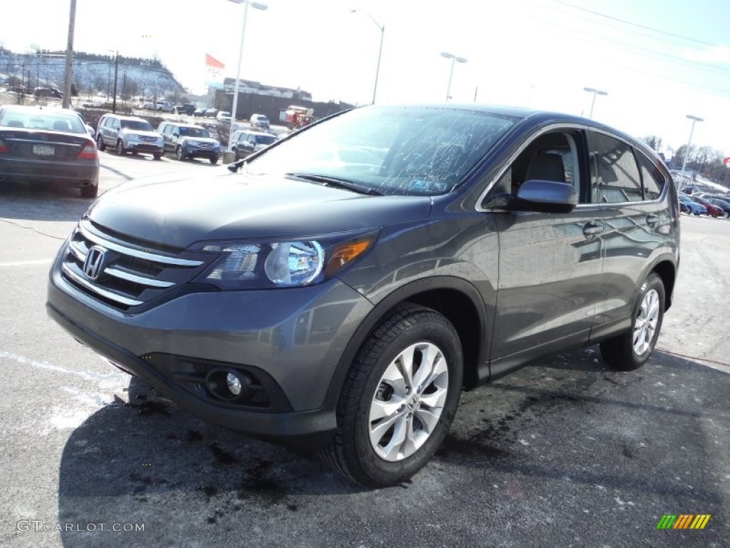 2012 CR-V EX 4WD - Polished Metal Metallic / Gray photo #6