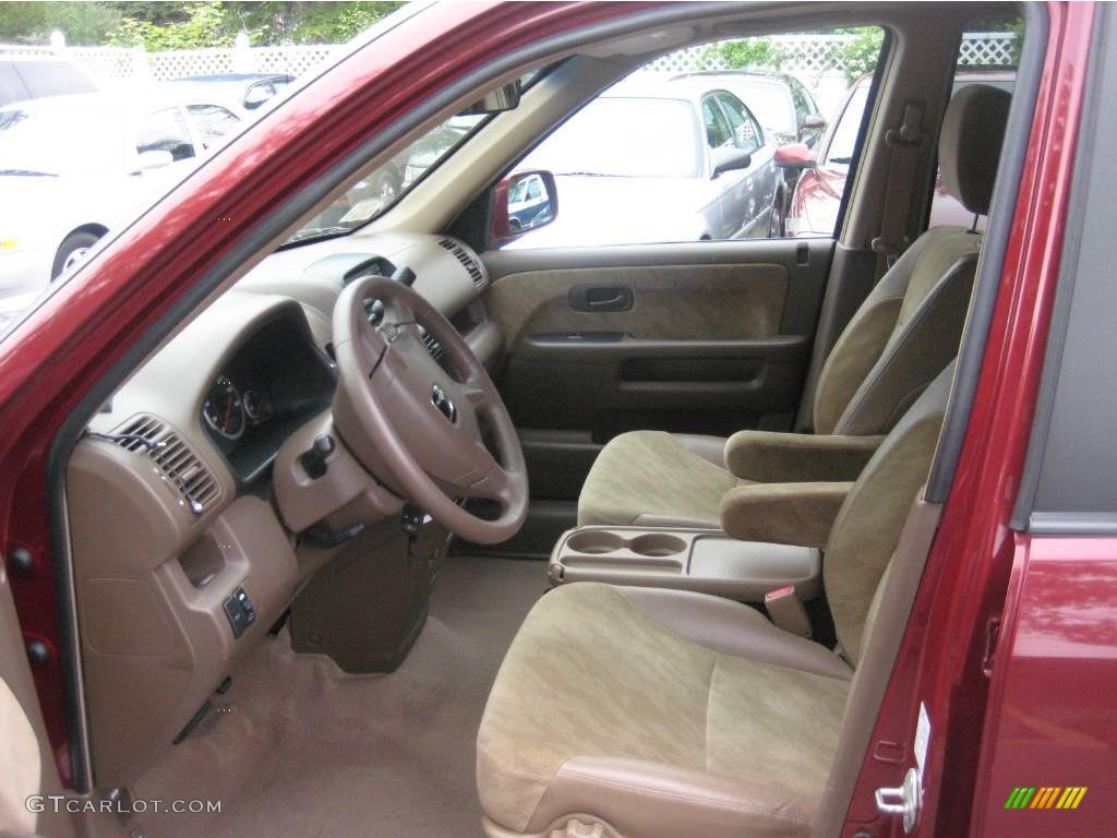 2003 CR-V EX 4WD - Chianti Red Pearl / Saddle photo #3