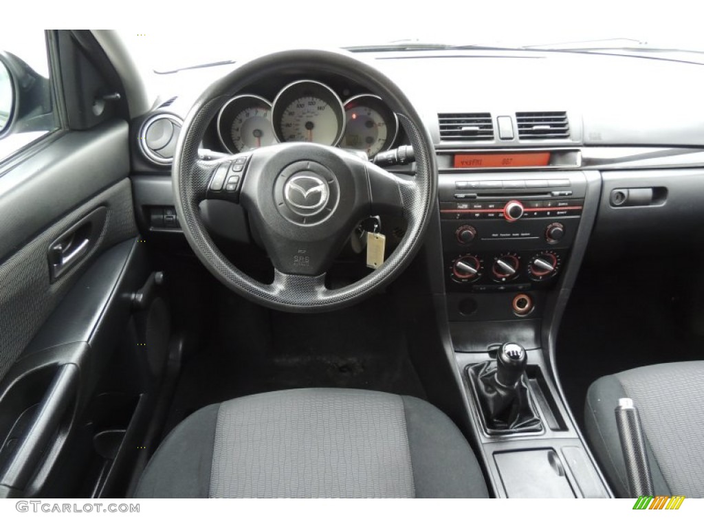 2008 MAZDA3 i Sport Sedan - Galaxy Gray Mica / Black photo #10