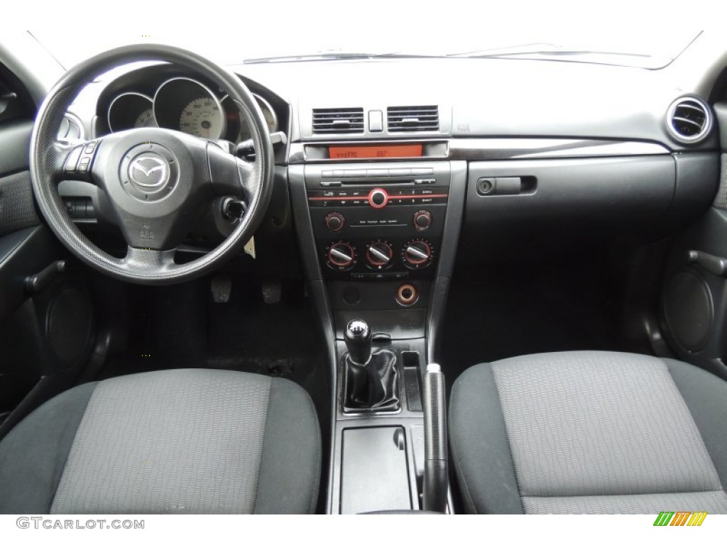 2008 MAZDA3 i Sport Sedan - Galaxy Gray Mica / Black photo #11