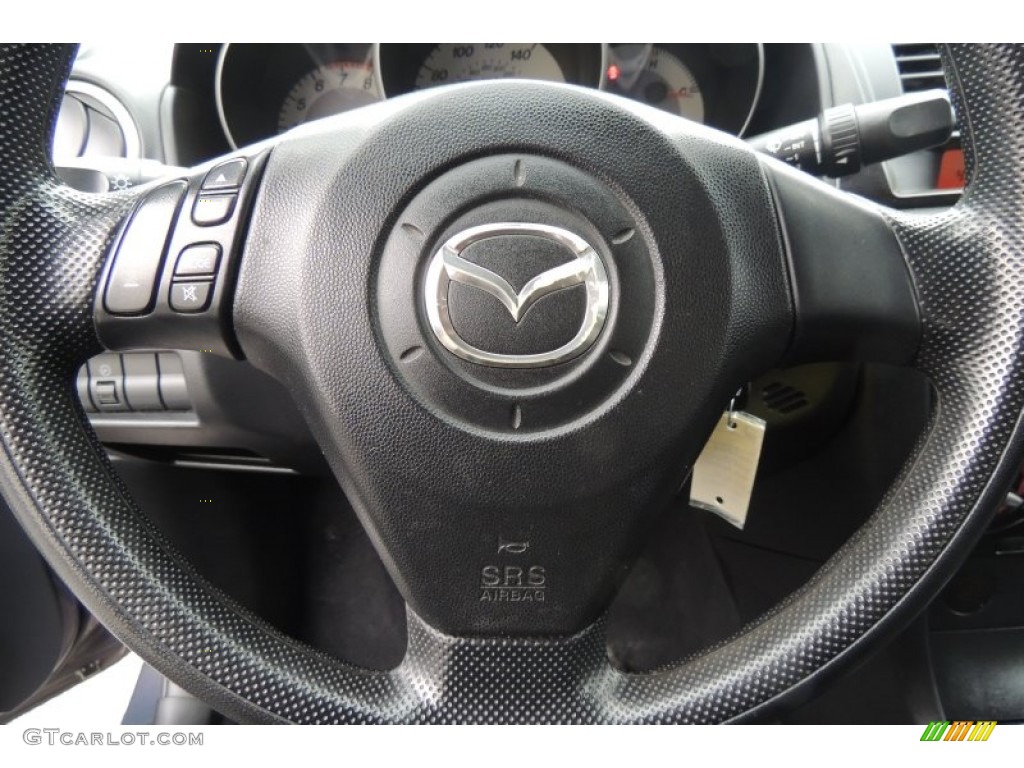 2008 MAZDA3 i Sport Sedan - Galaxy Gray Mica / Black photo #13