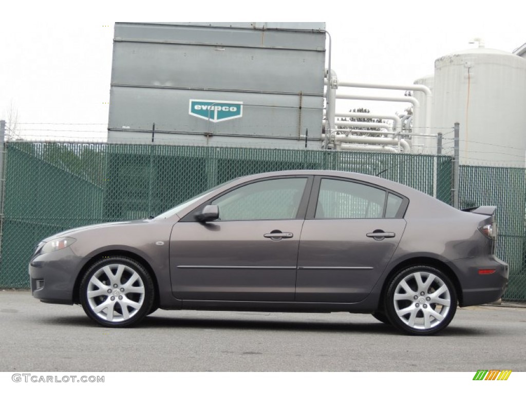 2008 MAZDA3 i Sport Sedan - Galaxy Gray Mica / Black photo #26