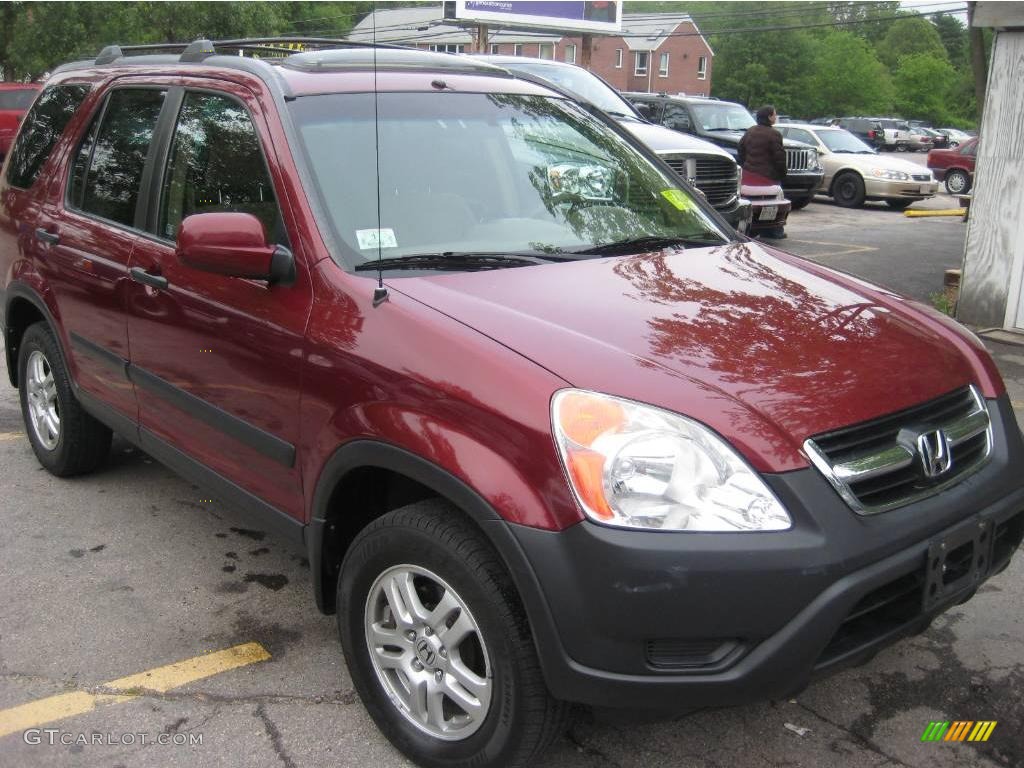 2003 CR-V EX 4WD - Chianti Red Pearl / Saddle photo #17