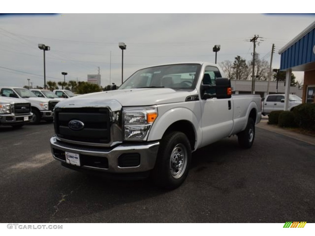 2015 F250 Super Duty XL Regular Cab - Oxford White / Steel photo #1