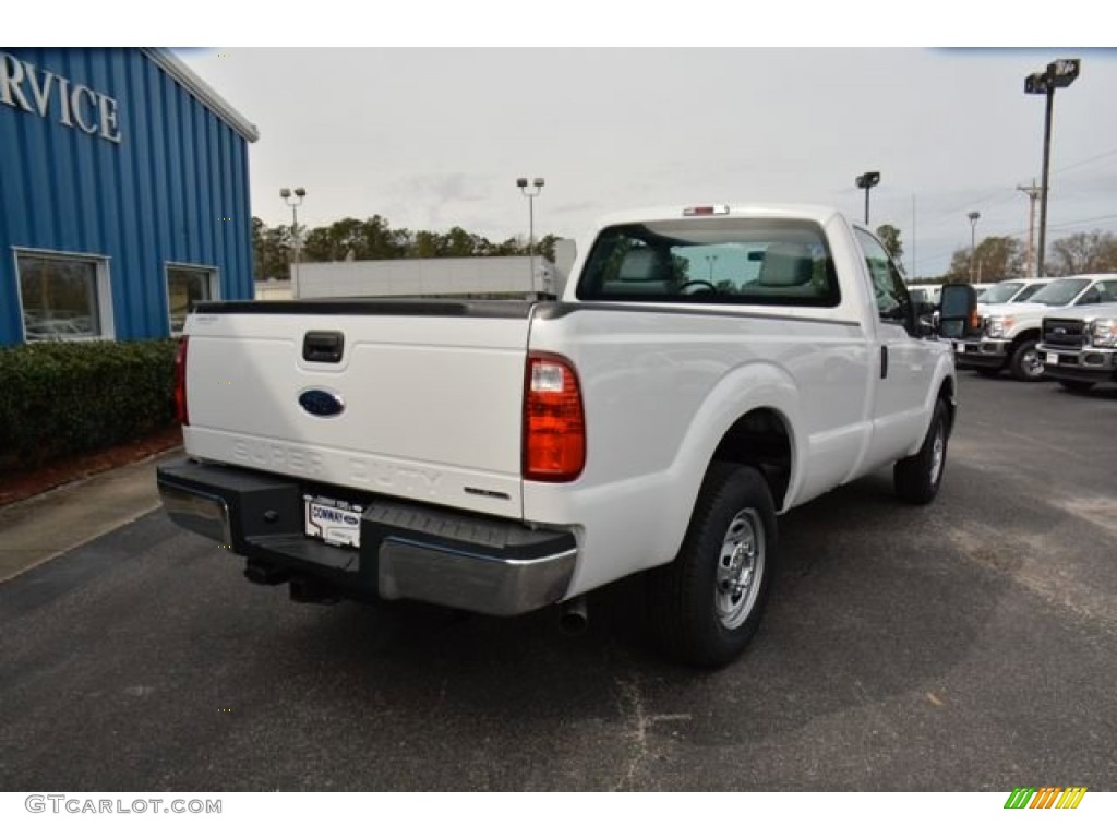 2015 F250 Super Duty XL Regular Cab - Oxford White / Steel photo #4