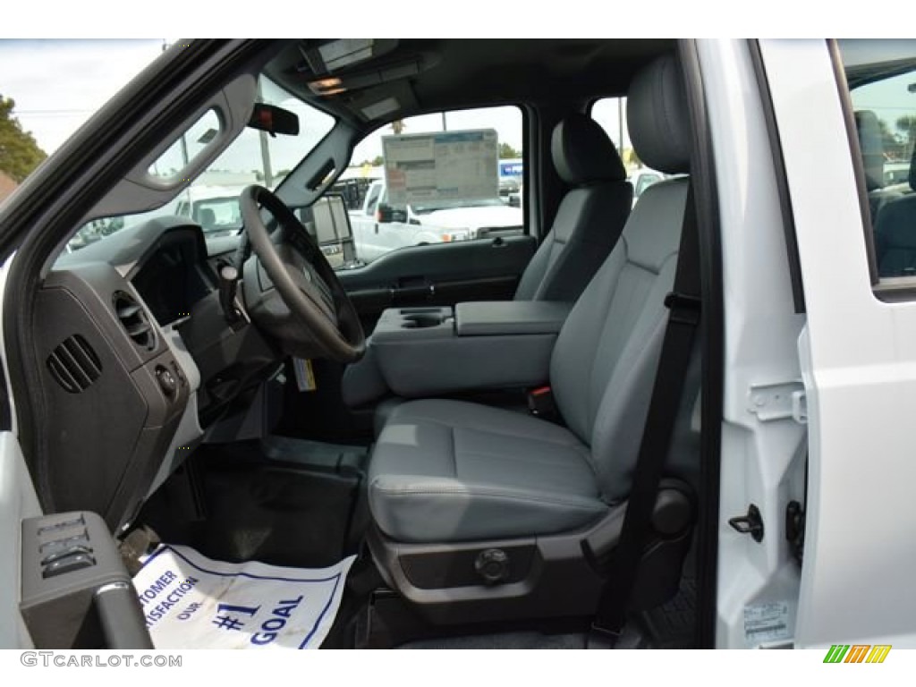 2015 F250 Super Duty XL Crew Cab 4x4 - Oxford White / Steel photo #14