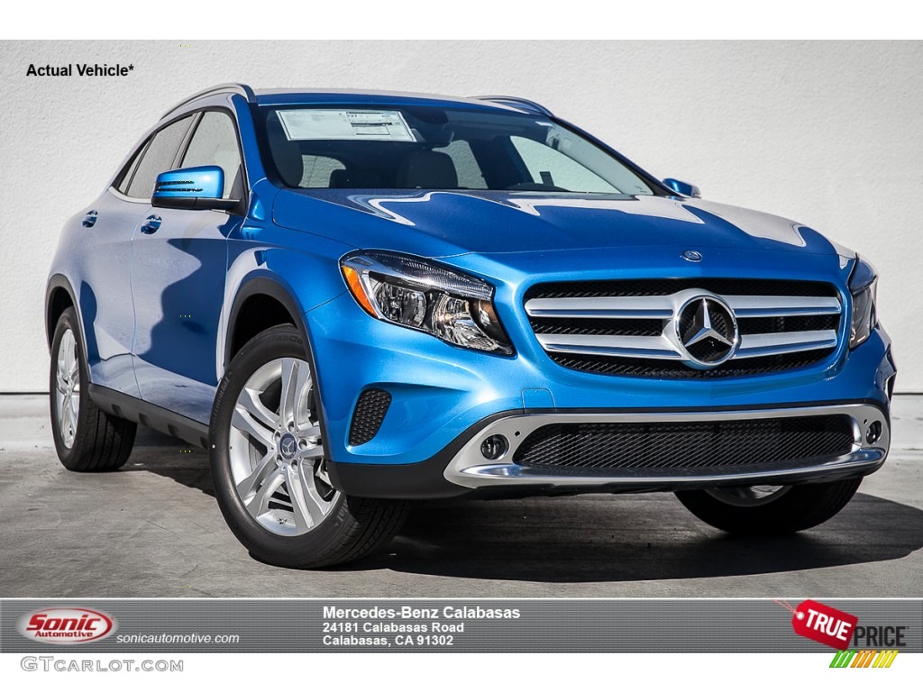 2015 GLA 250 4Matic - South Seas Blue Metallic / Ash photo #1