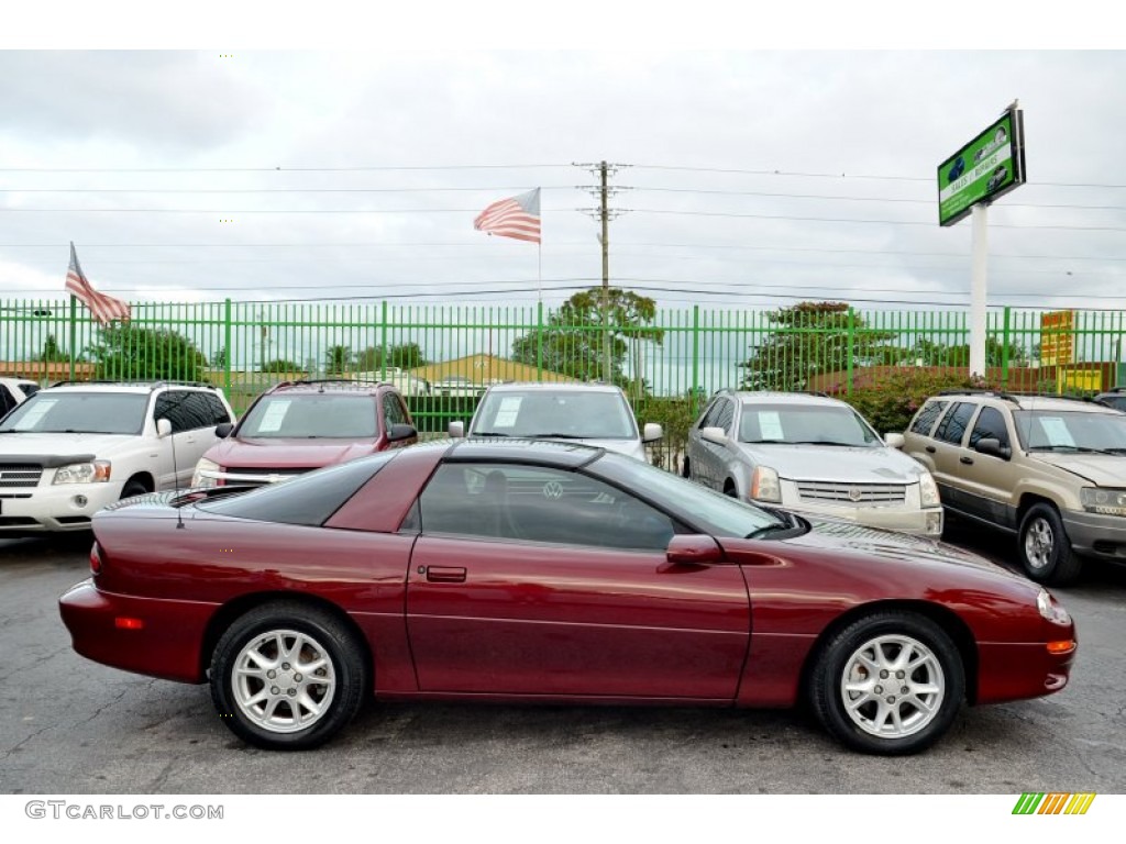 2002 Camaro Coupe - Monterey Maroon Metallic / Medium Gray photo #7