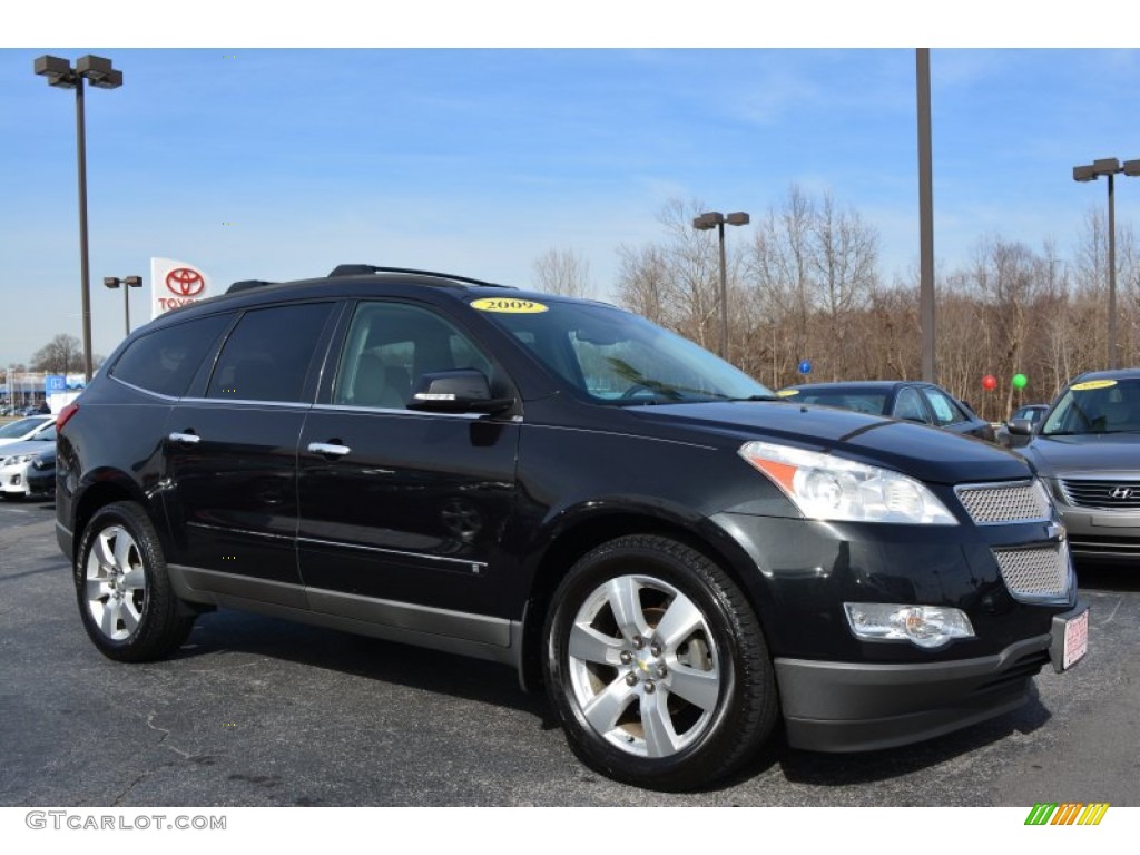 2009 Traverse LTZ AWD - Black Granite Metallic / Cashmere/Ebony photo #1