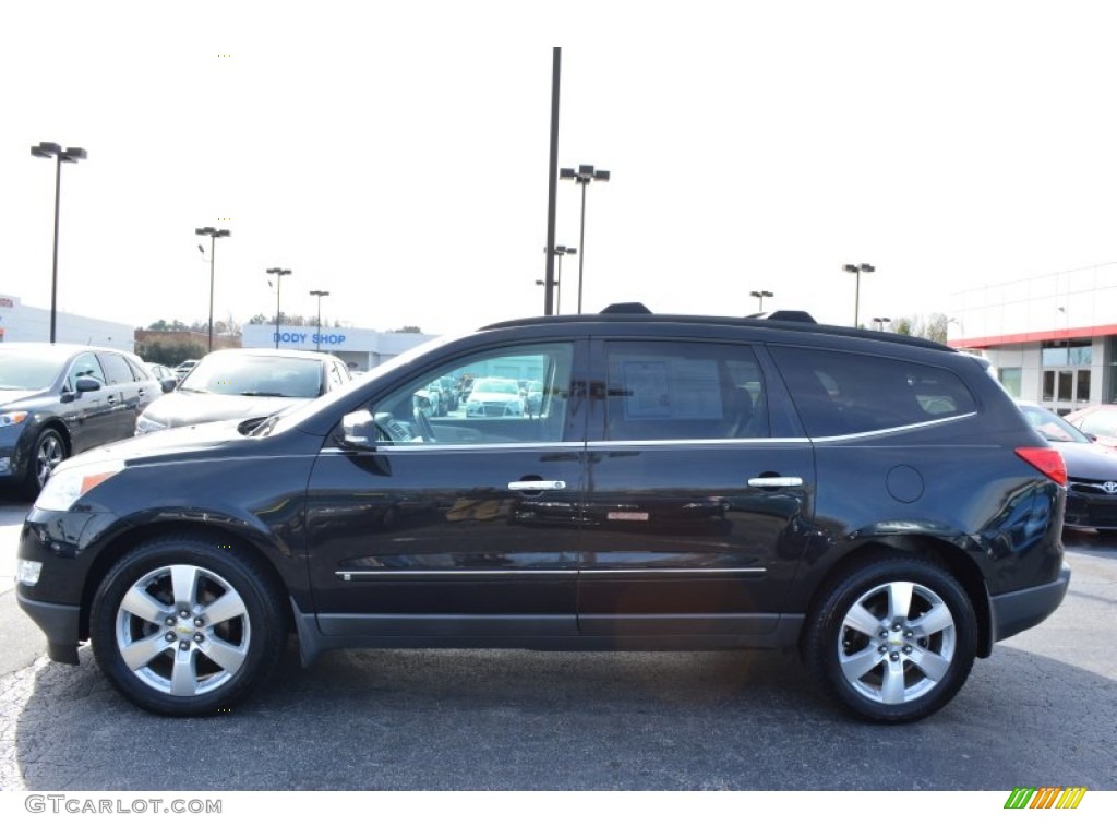 2009 Traverse LTZ AWD - Black Granite Metallic / Cashmere/Ebony photo #6
