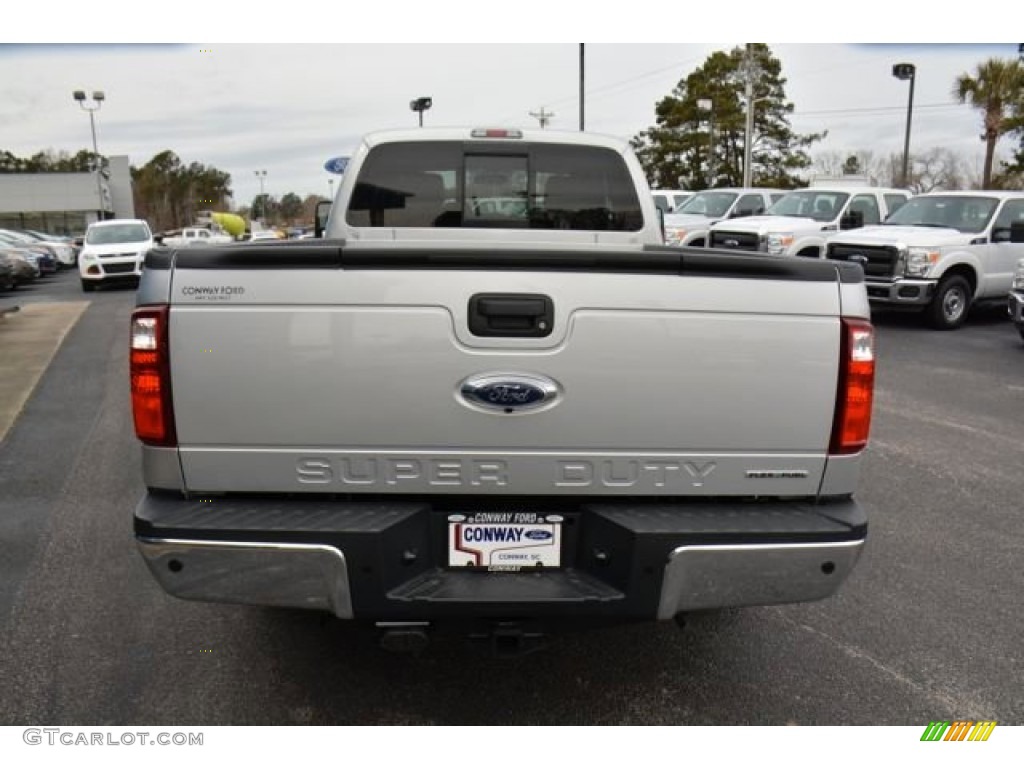 2015 F250 Super Duty Lariat Super Cab - Ingot Silver / Black photo #5